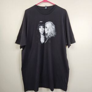 Cher 2019 Here We Go Again Tour Double Sided Short Sleeve Tee XXL